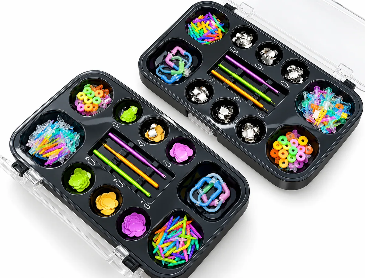 Comprehensive Sectional Matrix System Organizer Case (Double Tray)