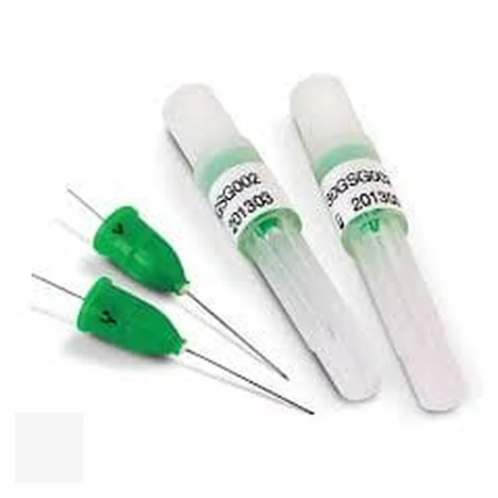 Disposable Dental Anesthetic Cartridge Needles (30G Short / Green Hub) View 2