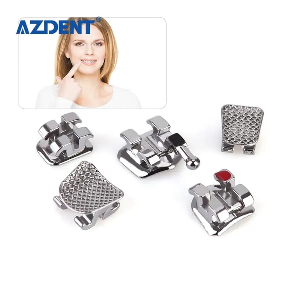 AZDENT Orthodontic Metal Brackets Set (Roth / MBT 0.022" Mesh Base) View 2